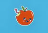 Wormy Apple Sticker