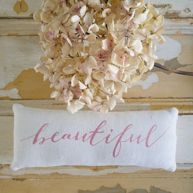 "Beautiful" Lavender bag - Pink