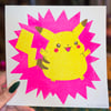 Big Fat Pikachu Risograph Print
