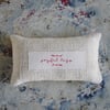  " Joyful Days" Grain sack Lavender Bag