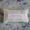  " Love is where the wild roses grow" Grain sack Lavender Bag