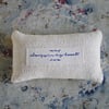  "Always in my heart" Grain sack Lavender Bag