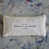  "Always in my heart" Grain sack Lavender Bag