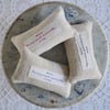 "Treasured Moments" Grain sack Lavender Bag