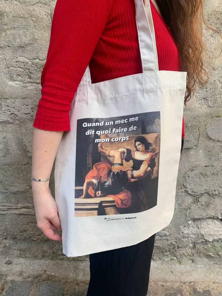 Image of Tote bag MON CORPS - The Simones x OH PET'ART
