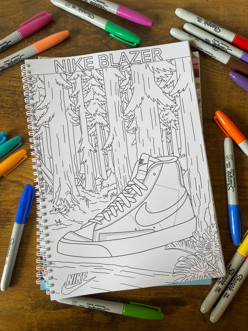 The sneaker 2025 colouring book
