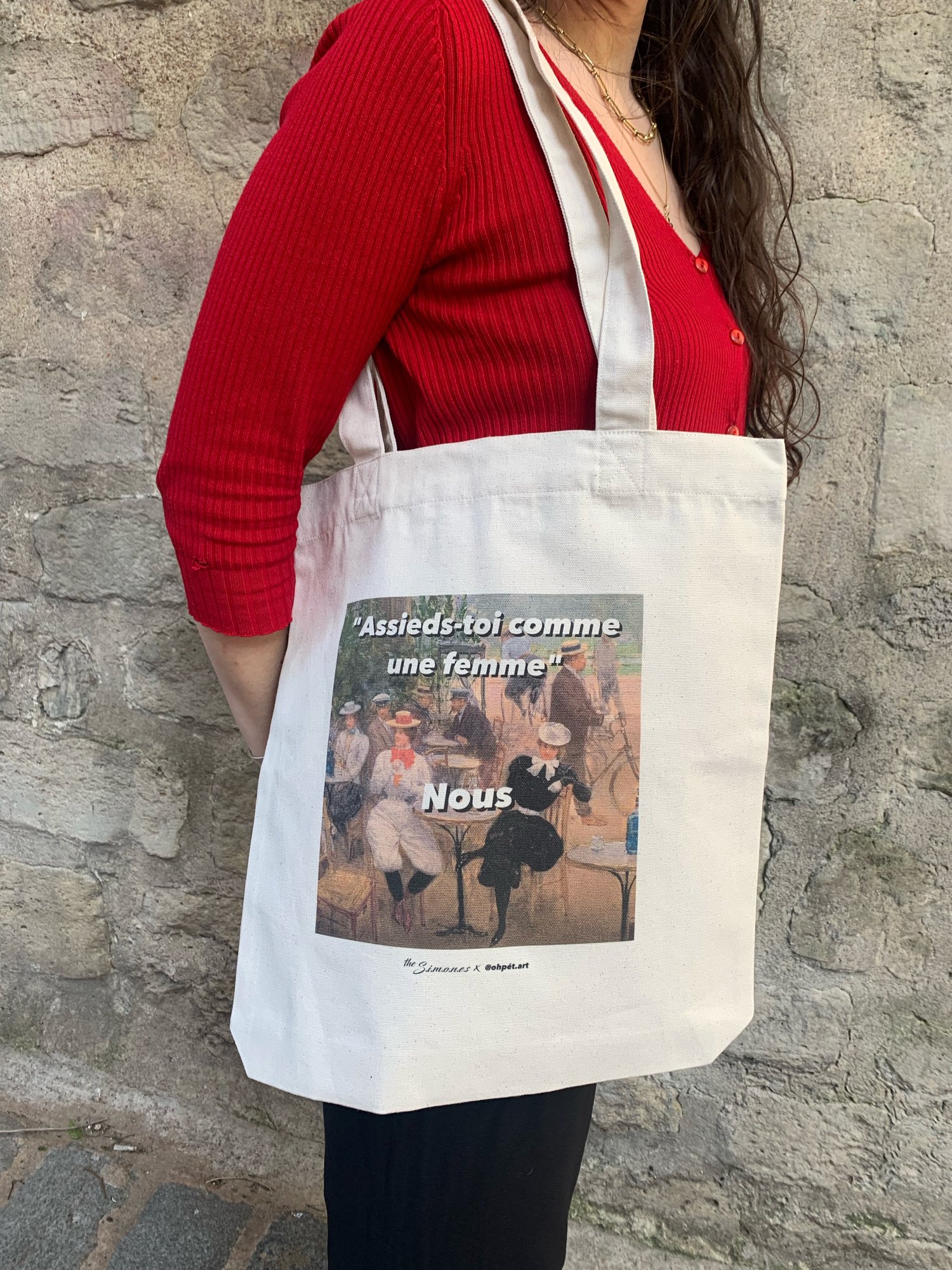 Image of Tote bag COMME UNE FEMME - The Simones x OH PET'ART