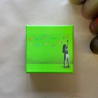 Image 1 of "When I Grow Up" 1/1 Mini Canvas (Lime)