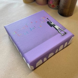 Image of "When I Grow Up" 1/1 Mini Canvas (Lilac)