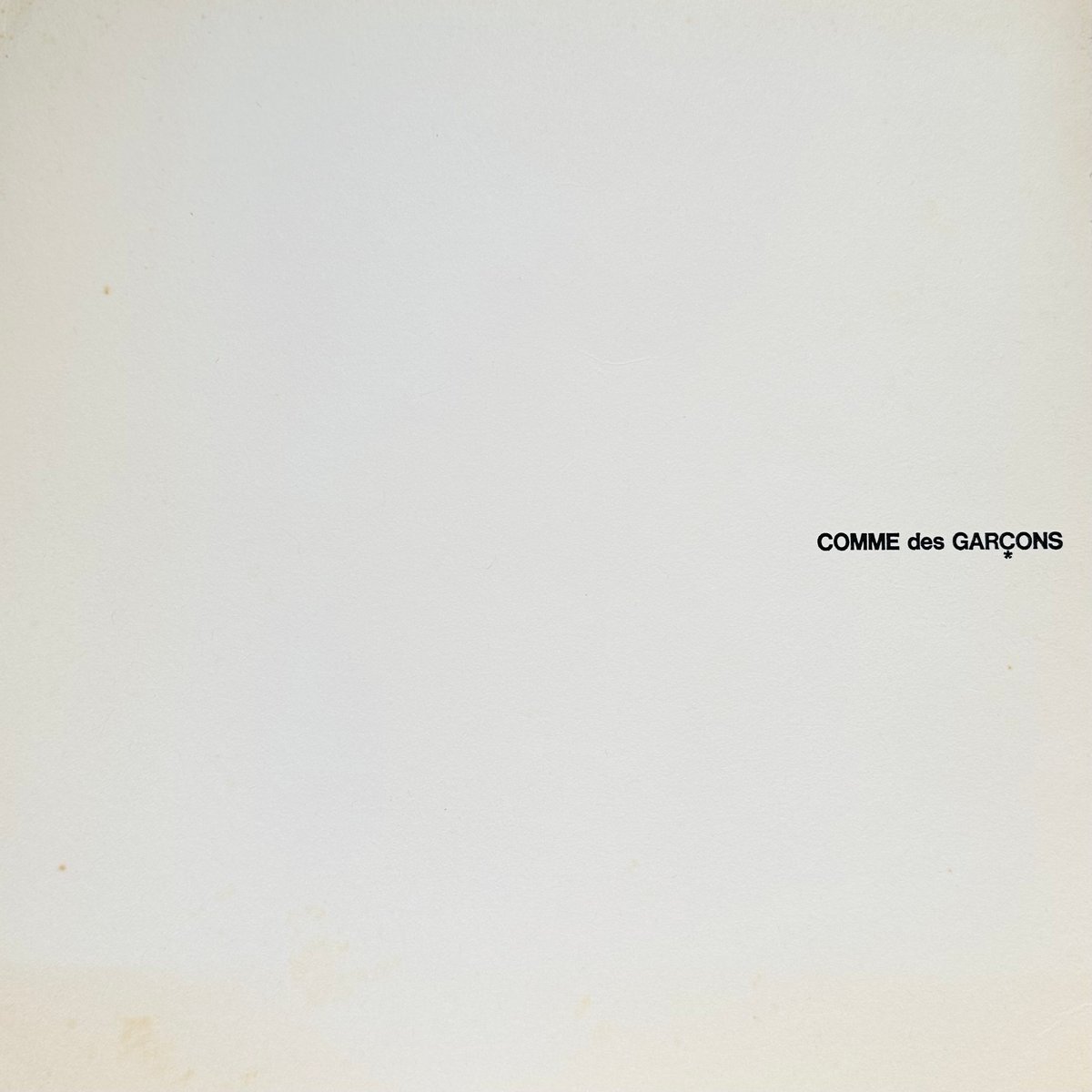 Comme des garcons sales 1981 paris germany