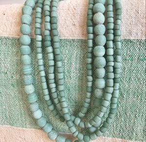 Image of Soft Green Glass Beads