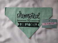 Image 3 of Promoted to Big Brother Dog bandana