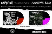 Image 3 of DISAFFECT / SANCTUS IUDA "Fuck All Borders" LP