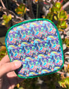 Mini Square Vinyl Zippered Pouch with Holographic Vinyl - Pick Your Favorite!