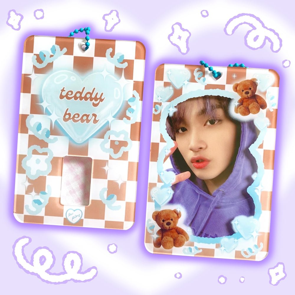 Teddy Bear Acrylic Photocard Holder