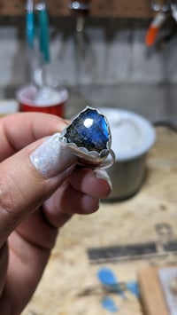 Image 1 of labradorite ring size 7