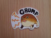 Grump Angy Rain frog stickers