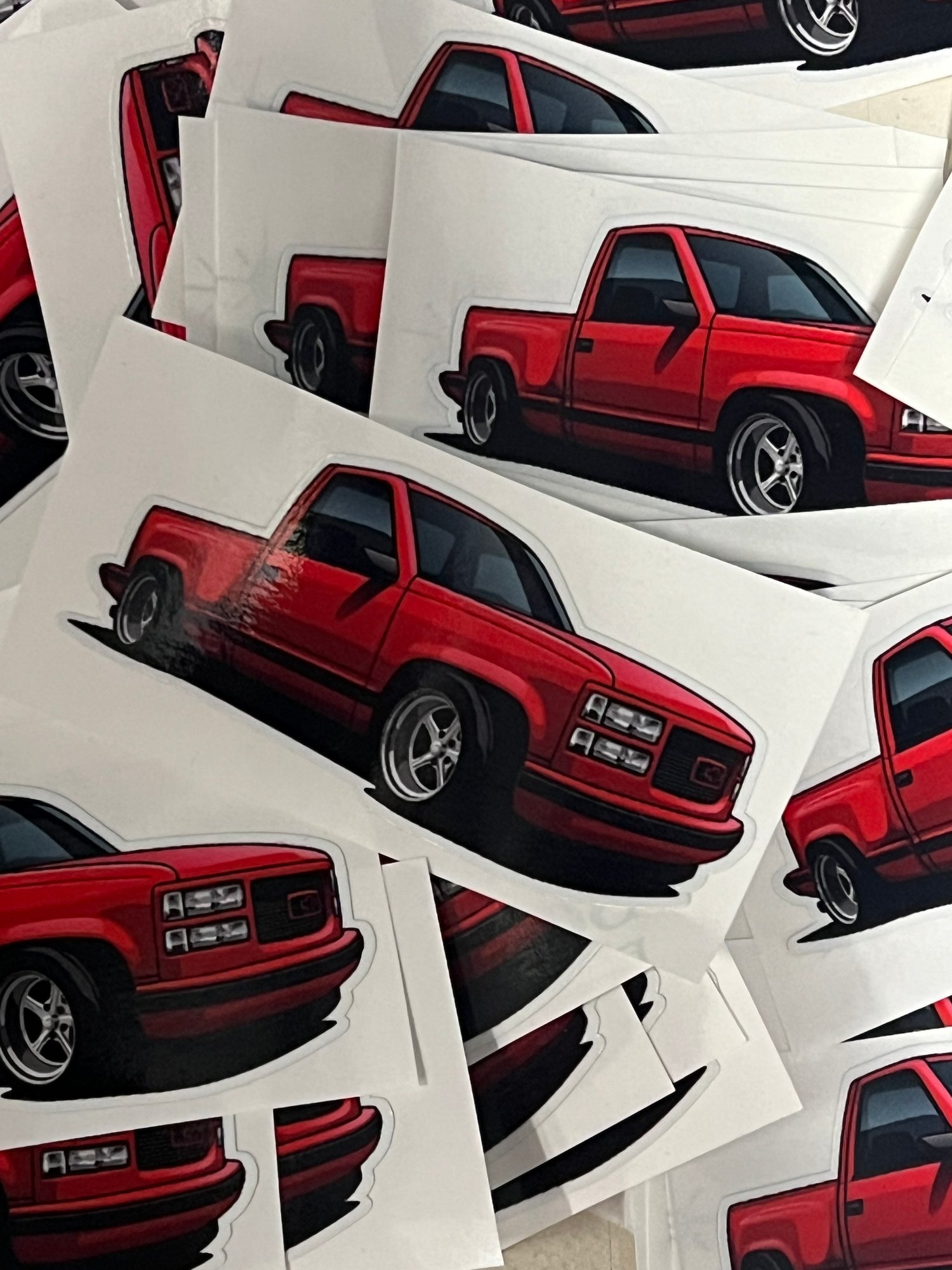 Image of Red obs mini sticker