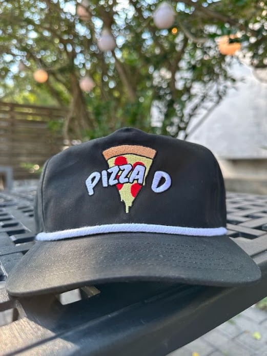 Image of Pizza D Hat - Black + White
