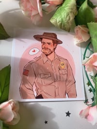 Image 1 of Jim Hopper, ♡ Donut .*+ art print