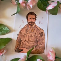 Image 2 of Jim Hopper .+* meowmeow art print