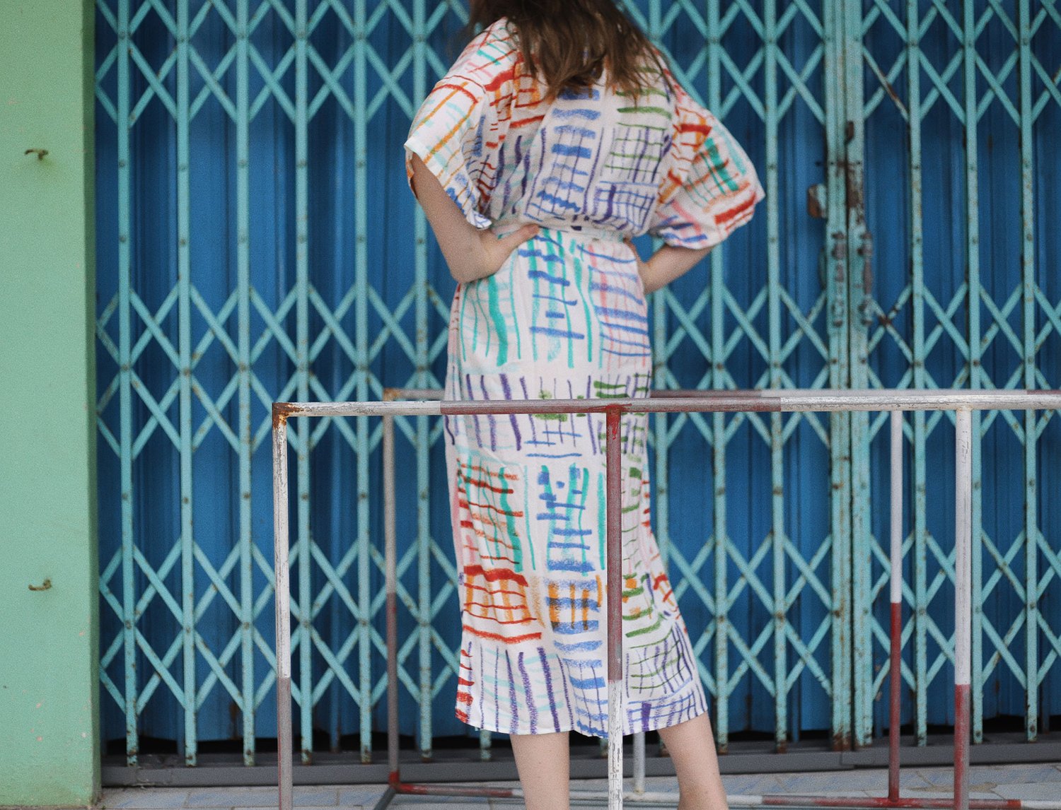 Image of CHALK DRAWING DRESS - PREORDER