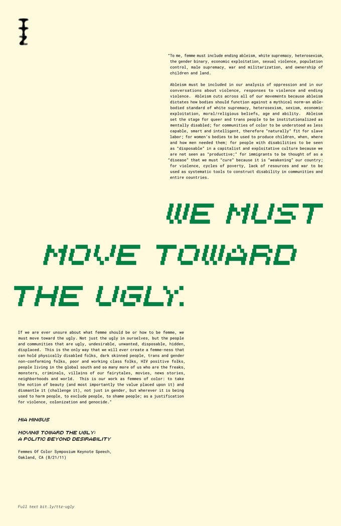 Image of "We Must Move Toward the Ugly"