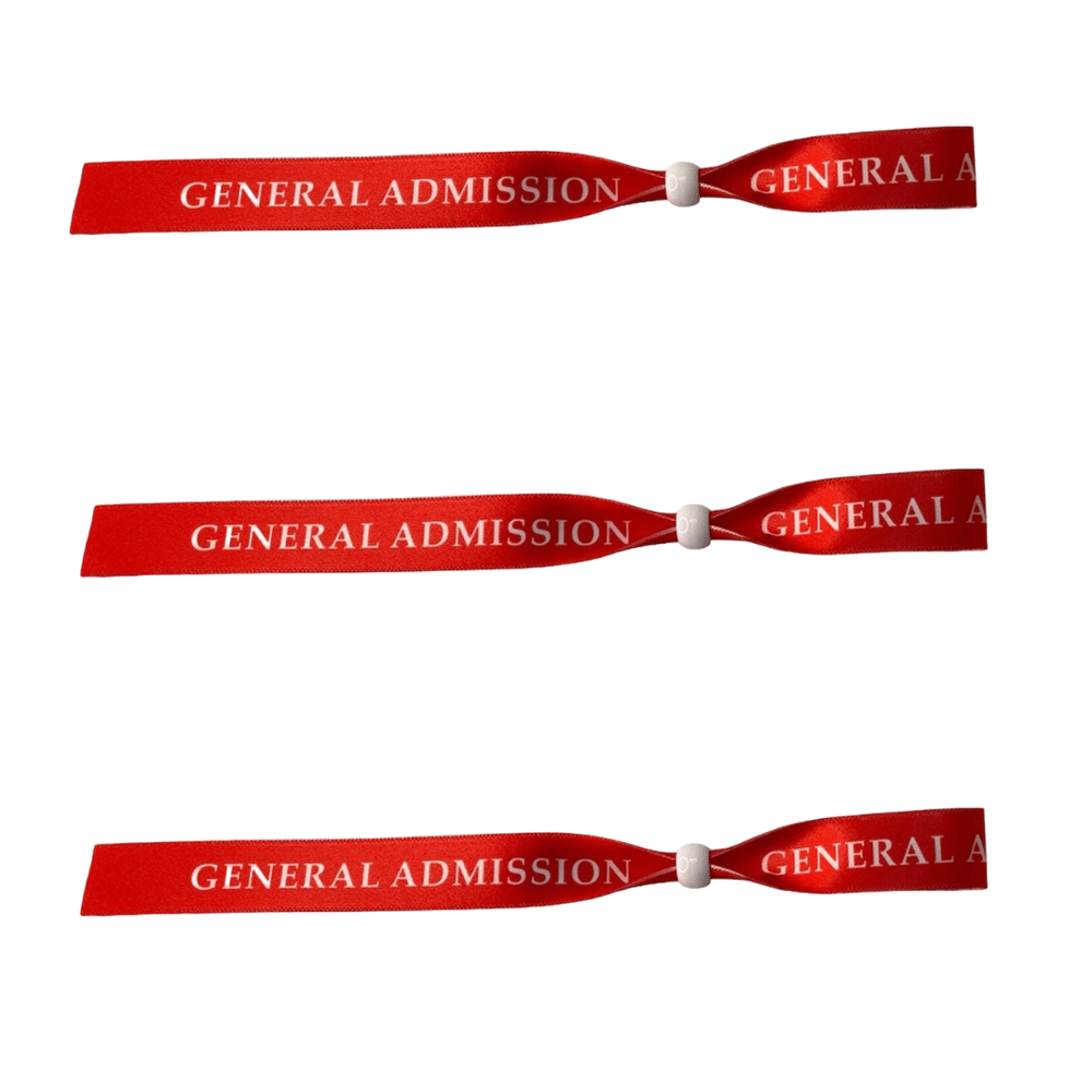 Image of General Admission Satin Wristbands