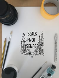 Image 2 of Seals Not Sewage Tee