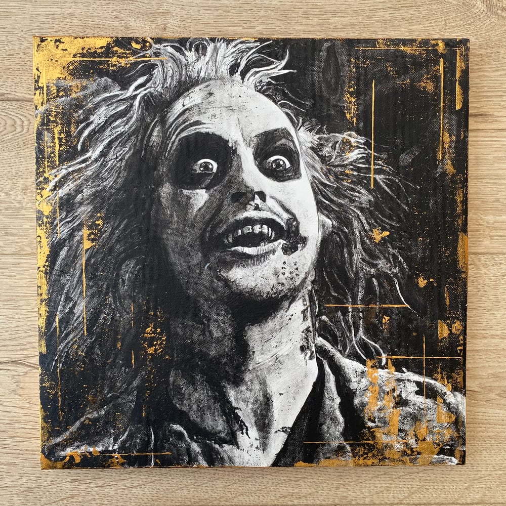 BEETLEJUICE ORIGINAL ACRYLIC PAINTING