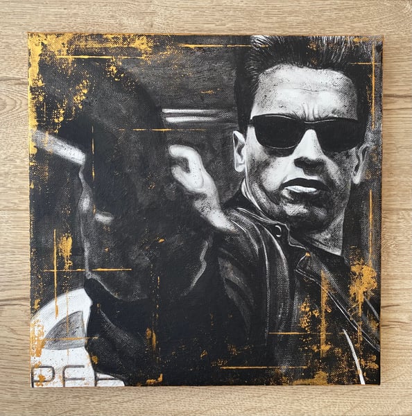 Image of T-800 - ORIGINAL ACRYLIC PAINTING