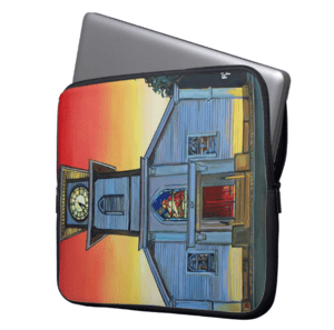 Image of Sunrise In Saxonburg Neoprene Laptop Sleeve 