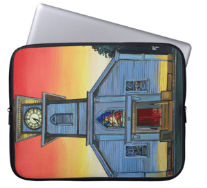 Image of Sunrise In Saxonburg Neoprene Laptop Sleeve 
