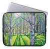 Light On White Birch Neoprene Laptop Sleeve