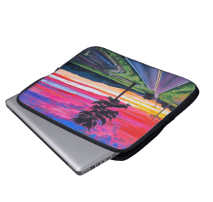 Image of Sunset On Lyona Road Neoprene Laptop Sleeve