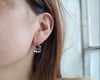 Garnet tassel earrings 