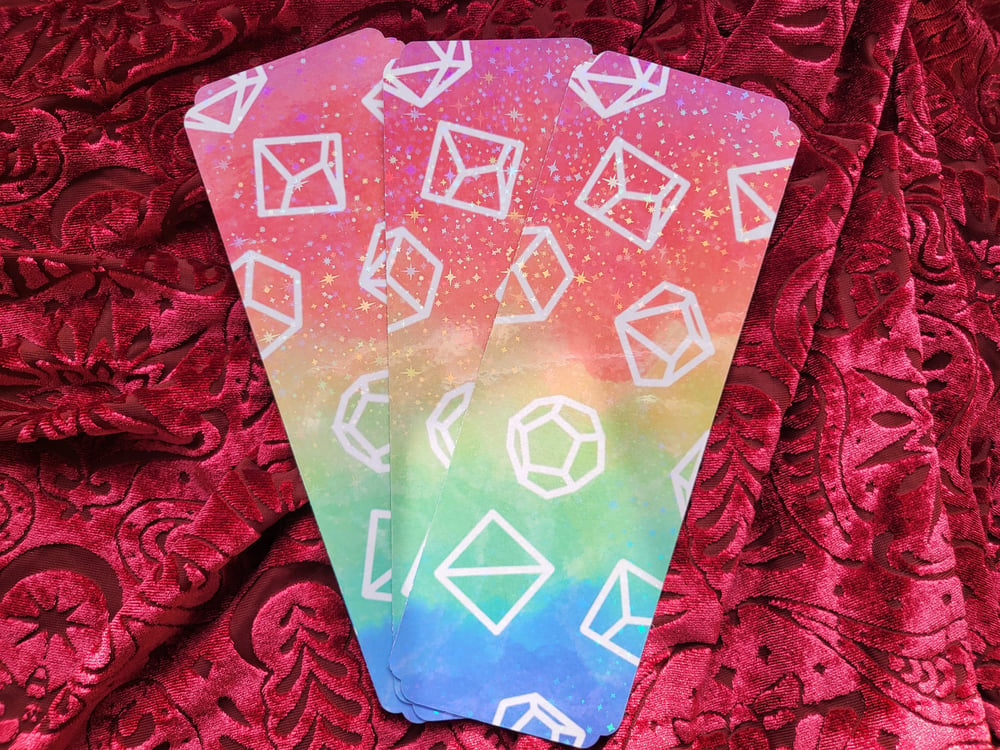 Image of Rainbow Dice - Bookmark