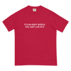 ITS AN ADDY WORLD YOU JUST LIVE IN IT RED
