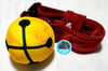 Dark red bell collar