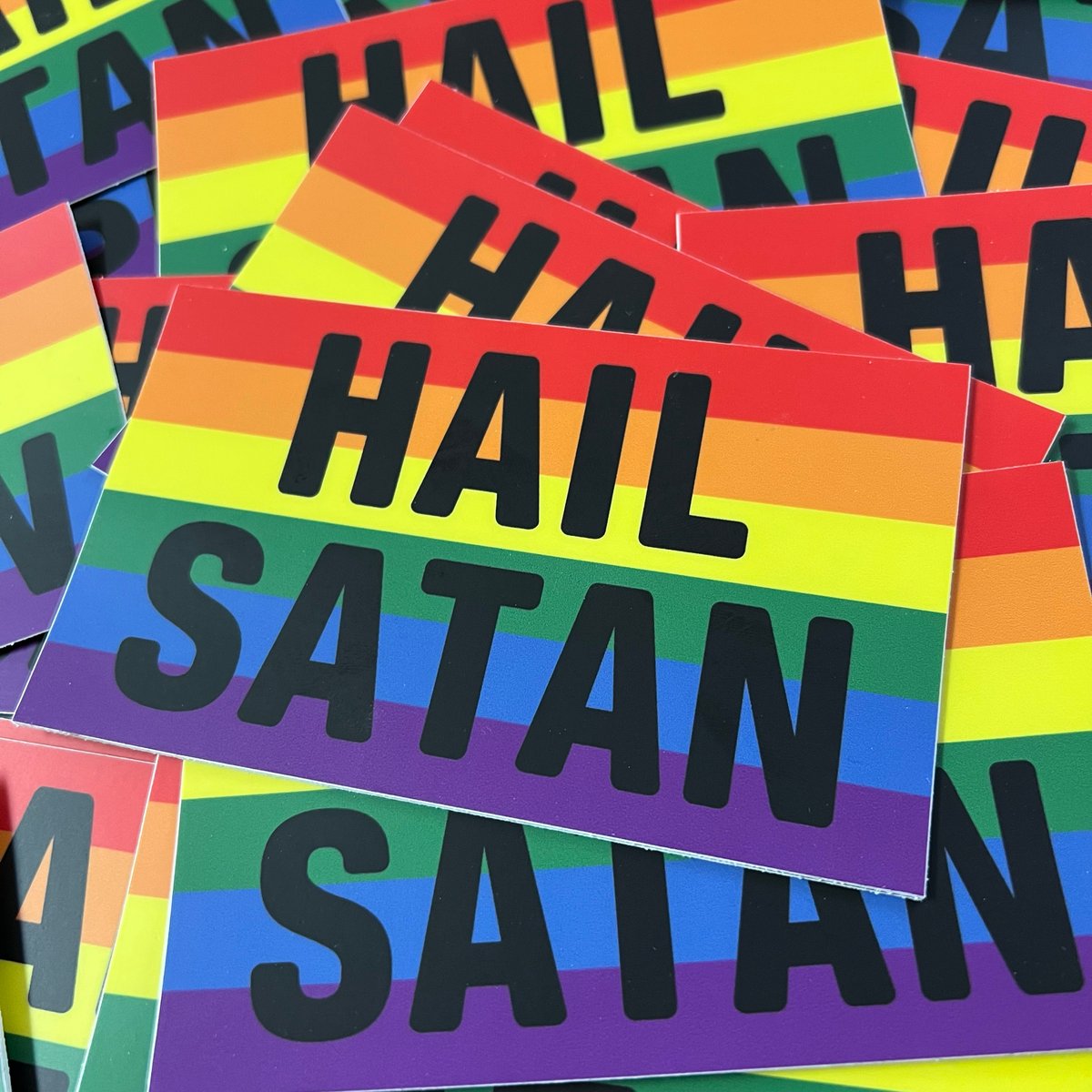 Hail Satan - Rainbow Sticker Pack