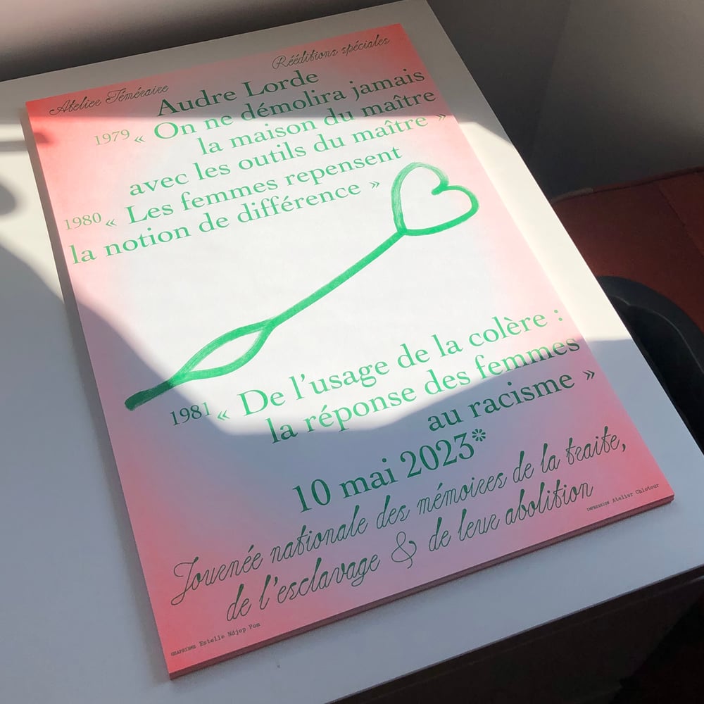 Poster spécial rééditions Audre Lorde