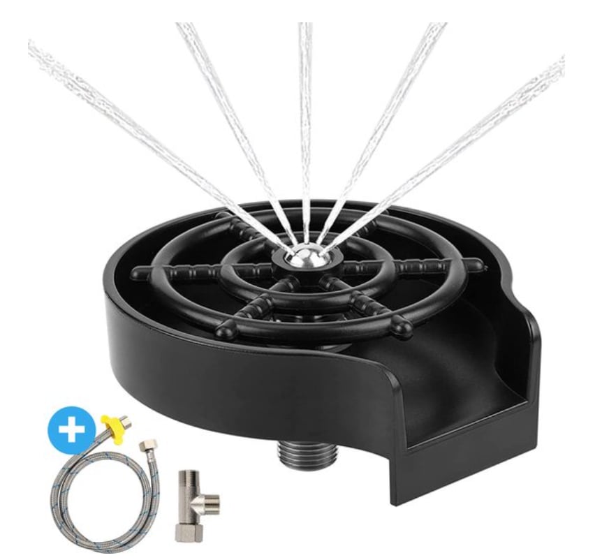 high pressure glass rinser power