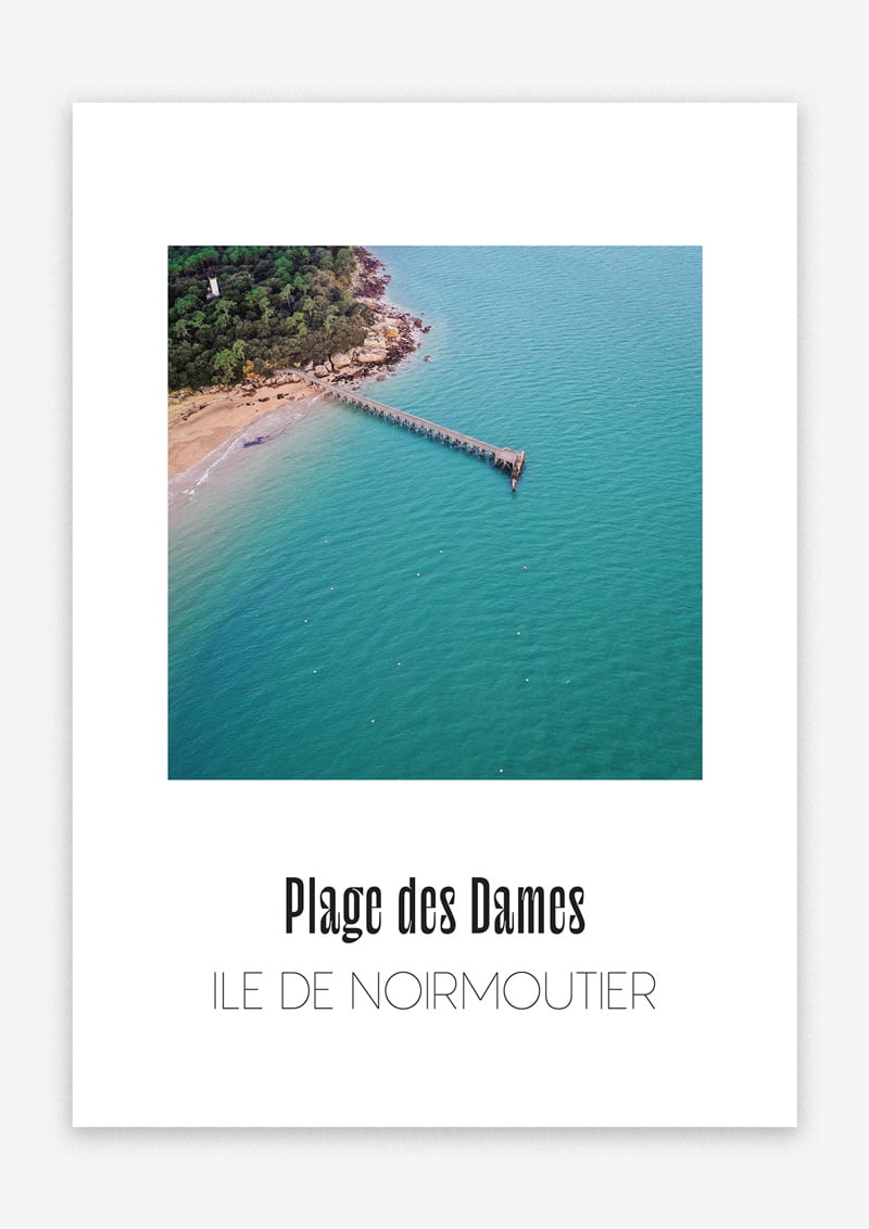 Image of Poster A4 de la Plage des Dames | Noirmoutier