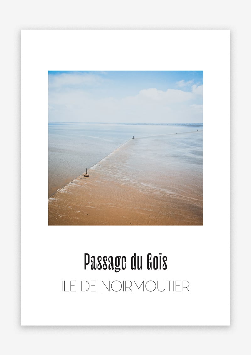 Image of Poster A4 du Passage du Gois | Noirmoutier