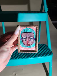 Hand-Painted Polaroid in Gold Frame