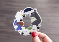 Image 1 of Totoro and Friends Clear Vinyl Sticker