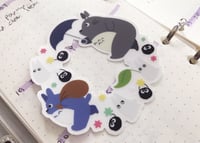 Image 3 of Totoro and Friends Clear Vinyl Sticker