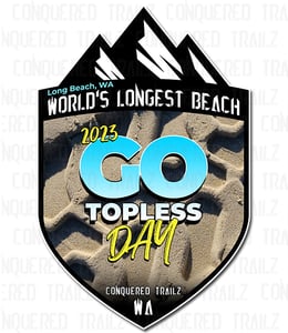 Image of Go Topless Day 2023, Long Beach - Event Badge