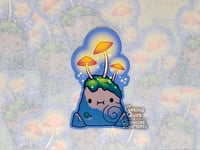 Image 1 of Mushroom Rock Sprite - 3 inch Vinyl Sticker