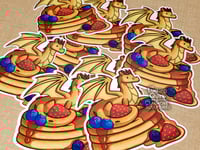 Image 4 of Pancake Dragon - 3 inch Vinyl Sticker